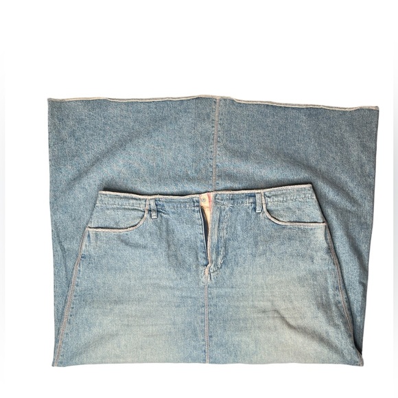 Sundance Denim A-Line Maxi Skirt Size P10 - Picture 5 of 6